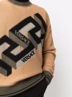 Versace pull à logo imprimé