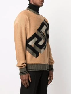 Versace pull à logo imprimé