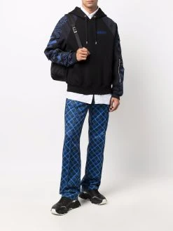 Versace hoodie à logo brodé