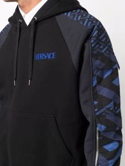 Versace hoodie à logo brodé