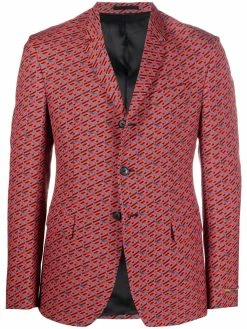 Versace blazer Greca à simple boutonnage