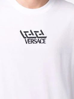 Versace t-shirt en coton à logo imprimé