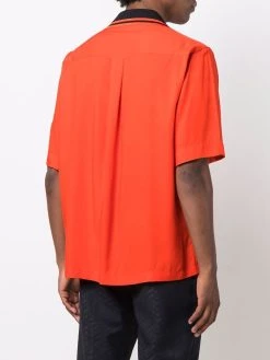 Versace chemise à bandes monogrammées