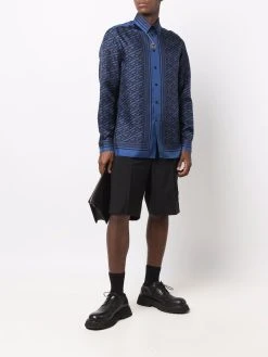 Versace chemise en soie La Greca