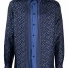 Versace chemise en soie La Greca