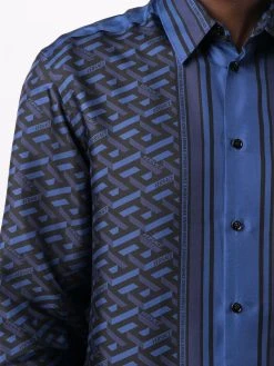 Versace chemise en soie La Greca