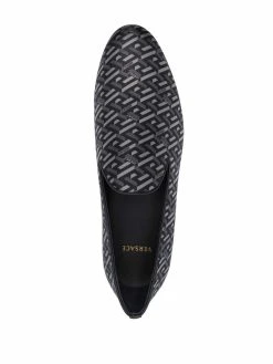 Versace Prix Favorable Mocassins La Grega en jacquard homme 9 Versace mocassins La Grega en jacquard