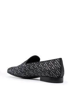 Versace Prix Favorable Mocassins La Grega en jacquard homme 8 Versace mocassins La Grega en jacquard