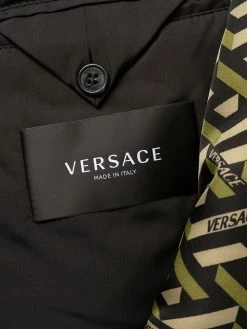 Versace manteau à motif monogrammé