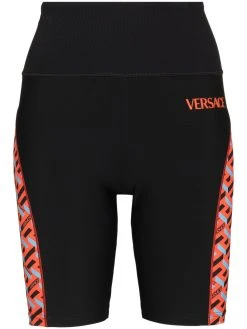 Versace short de cyclisme à imprimé Greca Signature