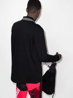 Versace polo à logo imprimé