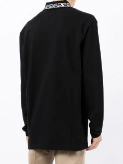 Versace polo à logo imprimé