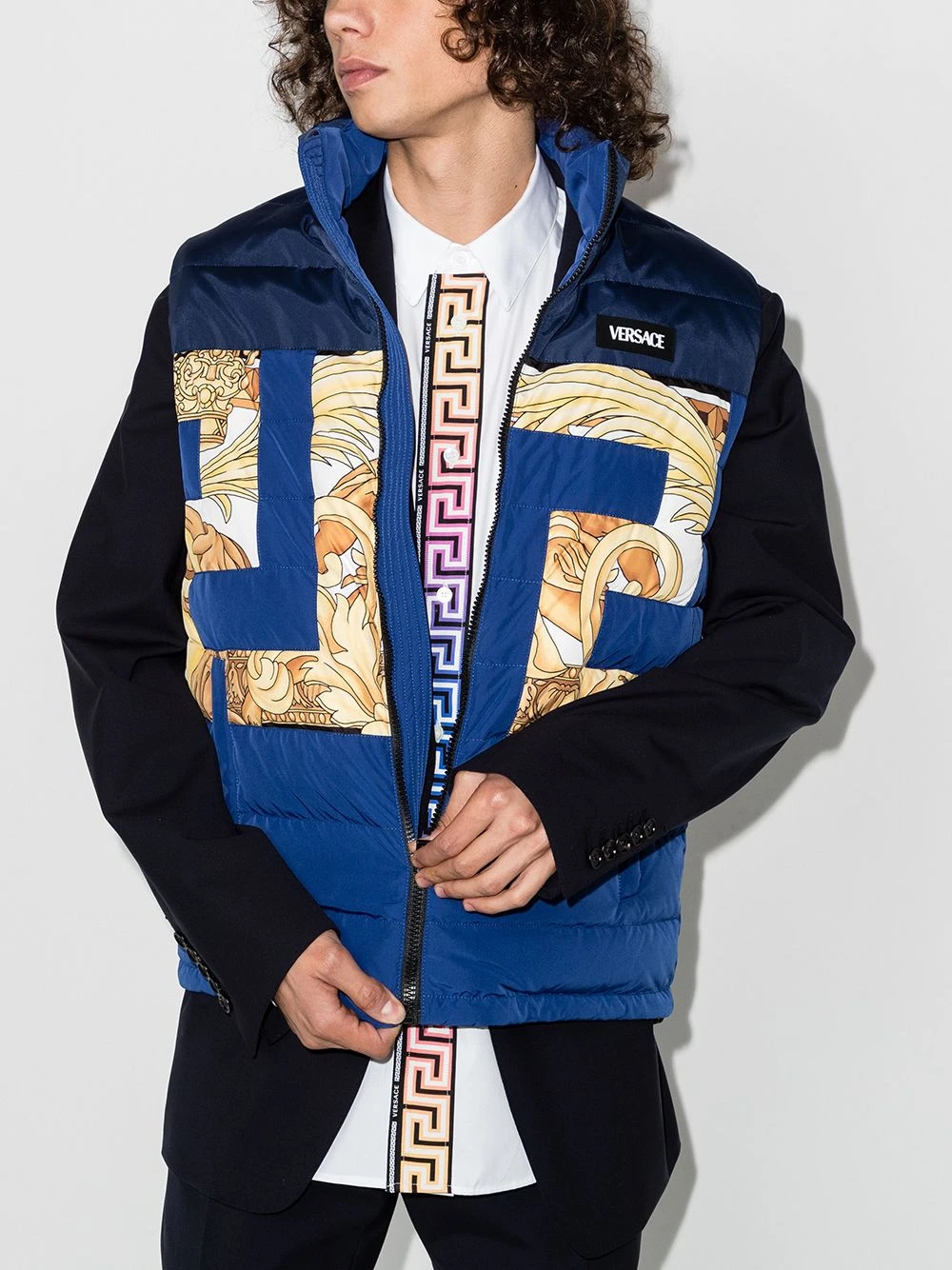 Versace Prix Légers Veste à imprimé Greca gilets & vestons homme 4 Versace veste à imprimé Greca