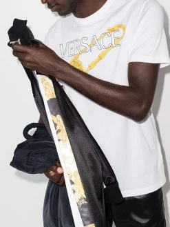 Versace t-shirt Safety Pin à logo imprimé