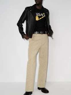 Versace t-shirt Safety Pin à logo imprimé