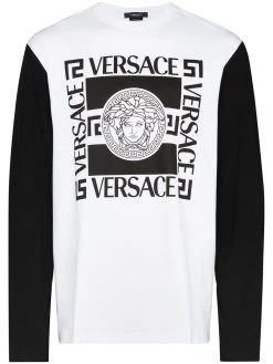 Versace t-shirt à logo imprimé