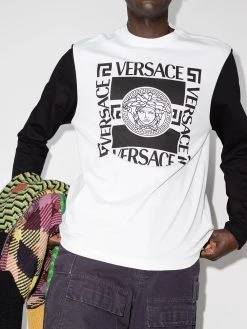 Versace t-shirt à logo imprimé
