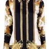 Versace chemise en soie à imprimé baroque