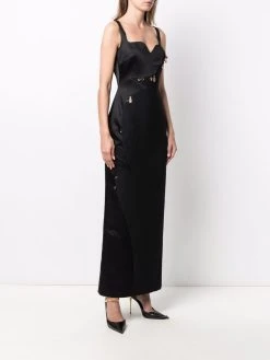 Versace robe longue à breloque logo