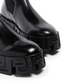 Prix De Rêve Versace Bottes en cuir Chelsea homme 9 Versace bottes en cuir Chelsea