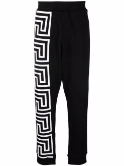 Versace pantalon de jogging à détails Greca