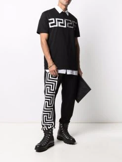 Rabais Versace Pantalon de jogging à détails Greca pantalons de survêtement homme 8 Versace pantalon de jogging à détails Greca