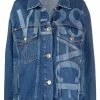 Versace Qualité Garantie Veste en jean à logo imprimé vestes en jean femme 2 Versace veste en jean à logo imprimé
