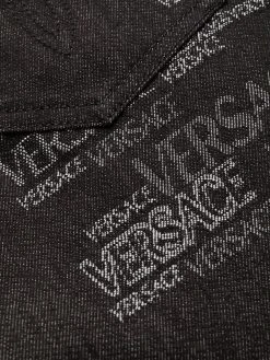Versace jean droit à logo imprimé