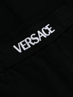 Versace pantalon de jogging à taille à logo