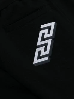 Versace pantalon de jogging à taille à logo