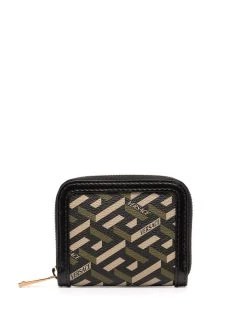 Versace portefeuille à imprimé La Greca