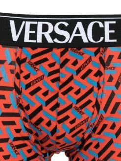 50% Off De Vente Versace Boxer à imprimé Greca Signature slips & boxers homme 7 Versace boxer à imprimé Greca Signature