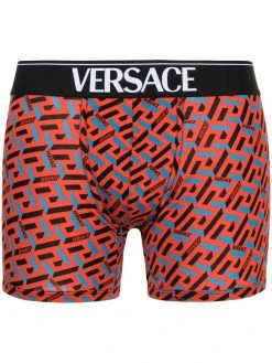 Versace boxer à imprimé Greca Signature