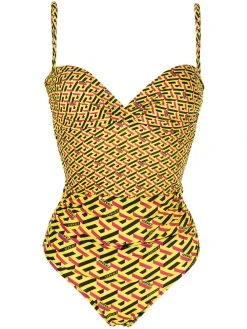Versace maillot de bain à imprimé Greca