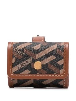 Versace portefeuille imprimé Greca à boucle