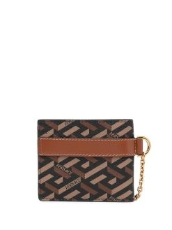 Versace portefeuille La Greca en cuir