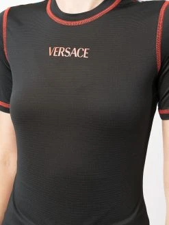 Versace t-shirt à coutures contrastantes