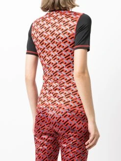 Versace t-shirt à coutures contrastantes