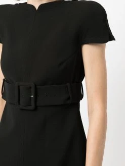 Versace robe trapèze à taille ceinturée