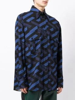 Versace chemise La Greca en coton