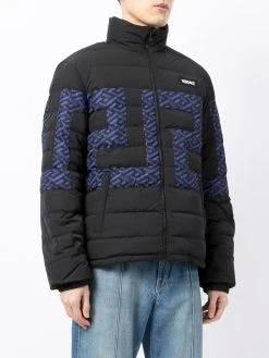 Pas Cher Versace Doudoune La Greca à design matelassé doudounes & vestes matelassées homme 12 Versace doudoune La Greca à design matelassé