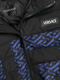 Pas Cher Versace Doudoune La Greca à design matelassé doudounes & vestes matelassées homme 15 Versace doudoune La Greca à design matelassé