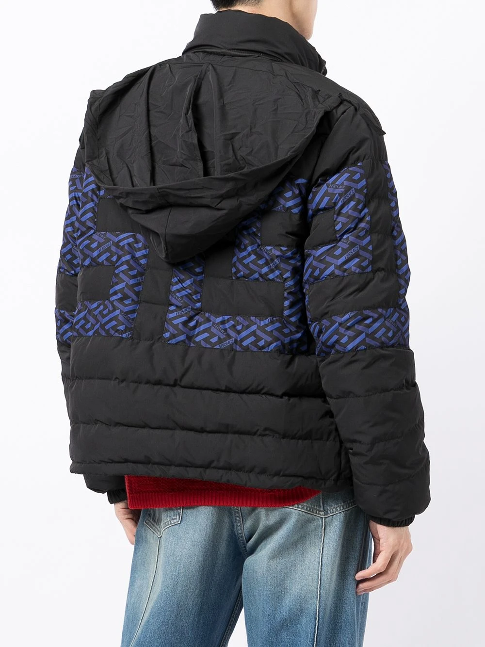 Pas Cher Versace Doudoune La Greca à design matelassé doudounes & vestes matelassées homme 10 Versace doudoune La Greca à design matelassé