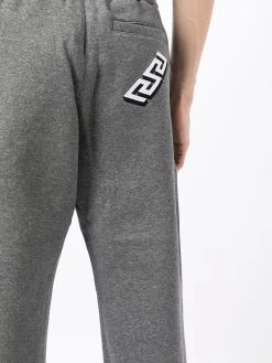 Versace pantalon de jogging à taille à logo