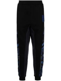 Versace pantalon de jogging à logo La Greca brodé