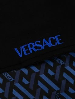 Versace pantalon de jogging à logo La Greca brodé