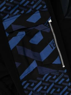 Versace pantalon de jogging à logo La Greca brodé