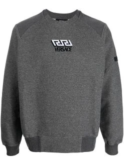 Versace sweat à logo brodé