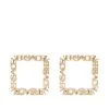 Versace puces d'oreilles carrées à logo