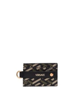 Versace porte-cartes à motif monogrammé